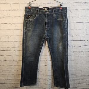 Ariat M5 Rebar Men’s 38x28.5 Slim Straight Denim Jeans Fits No Tag